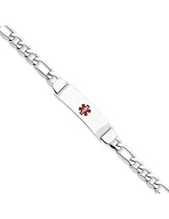 7 Inch 14k Gold White Gold Medical Jewelry Bracelet