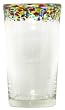 Hand Blown Glass Confetti Hi Ball Glass 6"H 18oz Set of Four