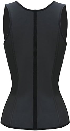 Binccer Vest Latex Steel Boned Waist Trainer Corset XX-Large Black