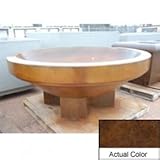 IMAGE OF Wausau Sl4036 Round Planter - Wenge Wood 96x38