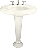 Bathroom Sink Pedestal by Kohler - K-2000-1 in Biscuit Satin