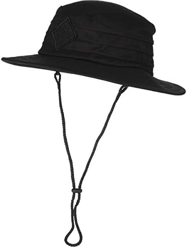 Brixton Men's Mason Bucket Hat, Black/Black, Large