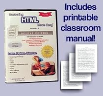 Mastering HTML Made Easy Training Tutorial v. 4  How to use HTML Video e Book Manual Guide. Even dummies can learn web design from this total CD for everyone, with Introductory - Advanced material from Professor Joe