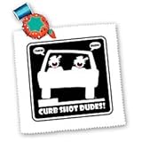 CURB SHOT DUDES black sign 1 - 10x10 Quilt Square