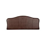 Pippa G Crown Faux Leather Brown Headboard 137 x 59 cm