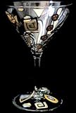 Man-O-Man Design - Hand Painted - Grande Martini - 10 oz.