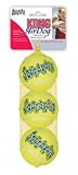 KONG Air Dog Squeakair Tennis Balls Dog Toy, Medium, Yellow, 3/pack
