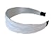 Bargain Headbands Cool White, Super Gorgeous Gathered Hard Headband