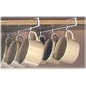 Mug and Cup Organizer-Under Shelf Set of 2 Mug Racks (White) (10 1/2"L - set of 2)