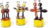 Eigenschaften Legler 7226 / 3x Wackelfigur, Drücktier, Push Puppet 12cm 3 ST 7226