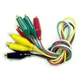 テイシン電機 テストリード 0.3SQ 両端ミノムシクリップ付き 5色/5本組 56cm TLA-7