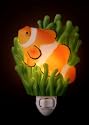 Tropical Ocean Reef Clown Fish Sea Life Hand Painted Night Light