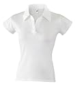 Fruit of the Loom Classic Ribbed Lady Fit Polo, wei&szlig;
