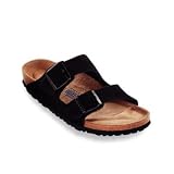 Birkenstock Soft Footbed Two Band Suede Slide Sandals