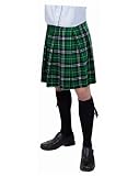 Adult Green Plaid Kilt 20in