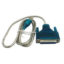 Yooyel USB Male to 25 Pin DB25 Female Parallel Printer Cable Adapter - Blue