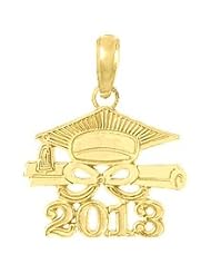 Gold Charm Graduation Cap & Diploma-2013