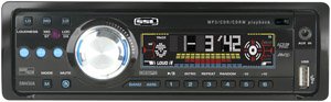 Soundstorm Laboratories SM43UA Mp3 Compatible In dash CD Receiver With Front Panel USB and AUX Inputs
