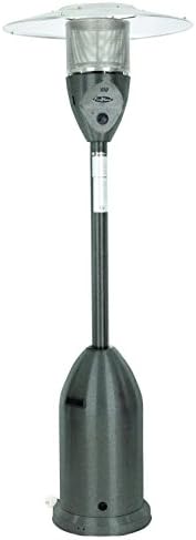 Fire Sense 47,000 BTU *XL-Series Deluxe* Hammered Silver/Pewter Commercial Grade Propane Patio Heater w/Wheels