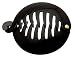 France Luxe Large Yvette Ponytail Holder - Black