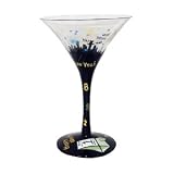 HAPPY NEW YEAR MARTINI - SET OF TWO HAPPY NEW YEAR MARTINI TIME GLASSES