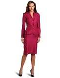 Lesuit Womens Shimmer Tweed Skirt Suit