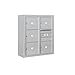 Salsbury Industries 3809D-05AFP 4C Surface Mounted Horizontal Mailbox, Front Loading, Double Column, 5 MB3 Doors, Private Access, Aluminum
