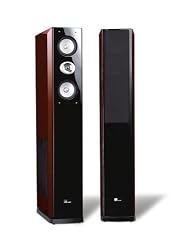 Pure Acoustics Dream-77 8-Inch Floor-standing Loudspeaker (High-Gloss Black, Pair)