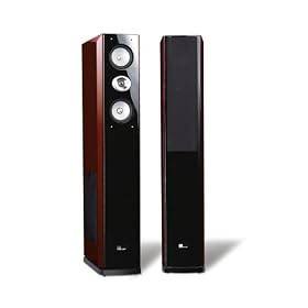 Pure Acoustics Dream-77 8-Inch Floor-standing Loudspeaker (High-Gloss Black, Pair)