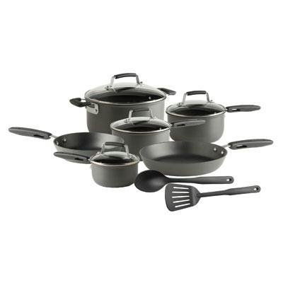 wearever cookware:New T-Fal/Wearever D914SC64 Cookware Set 2 Frying Pans 3 Saucepans Dutch Oven Tool Non-Stick Images
