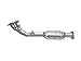 Pacesetter 326124 Raw Steel Direct Fit Catalytic Converter for 2000 Toyota Tundra V6 3.4 (Non C.A.R.B. Compliant)