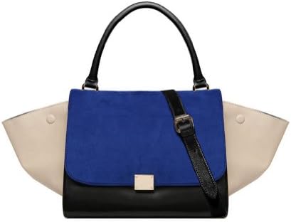 New Genuine Leather Top Handle Celine Style Satchel Handbag