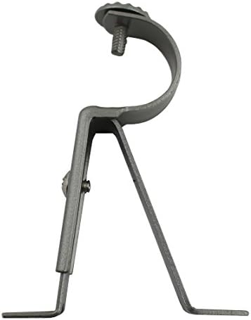 Urbanest Curtain Rod Bracket, Adjustable, Fit 1" or 1 1/8" Rod (Pewter)