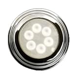 LIET 6 Bright White w/Chrome Bezel Surface Mount Interior Light
