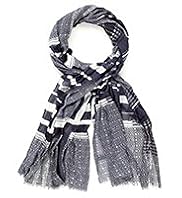 Autograph Pure Modal Lightweight Geometric Print Scarf