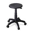 Safco 5100 Office Stool with Casters, Seat: 14in dia. x 16-21, Black
