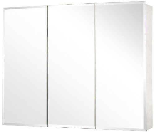Tri-View Beveled Mirrored Medicine Cabinet
