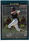 2002 B.J. Upton Bowman Chrome Draft Picks Baseball MLB Rookie Cards - Near Mint to Mint Condition (Tampa Bay Devil Rays)