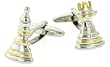 Chess piece cufflinks with presentation box