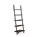 Poundex 5-Tier Leaning Wall Shelf, Cappuccino