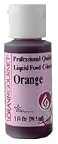 Liquid Food Color 1 Ounce Bottle/Pkg-Orange