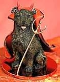 Staffordshire Terrier Devil Figure
