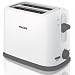 Philips Toaster, 2 slice, plastic, removable crunb tray, compact, white, HD2566/10
