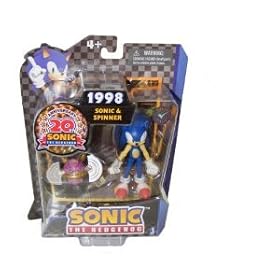 20th Anniversary Sonic - 9.53 cm Game Pack 1998 Modern Sonic with Spinner [Toy]