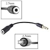 Malcom Distributors 2.5 mm Female to 3.5 mm Male 3 Rings Jack Stereo Adapter On/Off Enabled