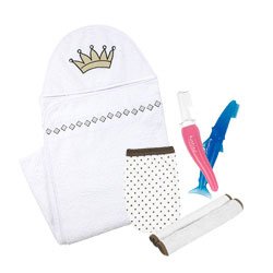 Kushies Bedtime Hooded Towel for Girls