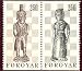 Image: Chess Stamps 2-Stamp Set MNH Condition King & Queen from the Faroe Islands