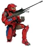 Red Spartan with Sniper Rifle, Needler & Assault Bomb Halo 2 Series 4
