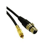 3FT PRO-AUDIO XLR FEMALE TO RCA MALE CABLE