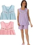 Sleeveless Pajama Set - Misses' Sizes